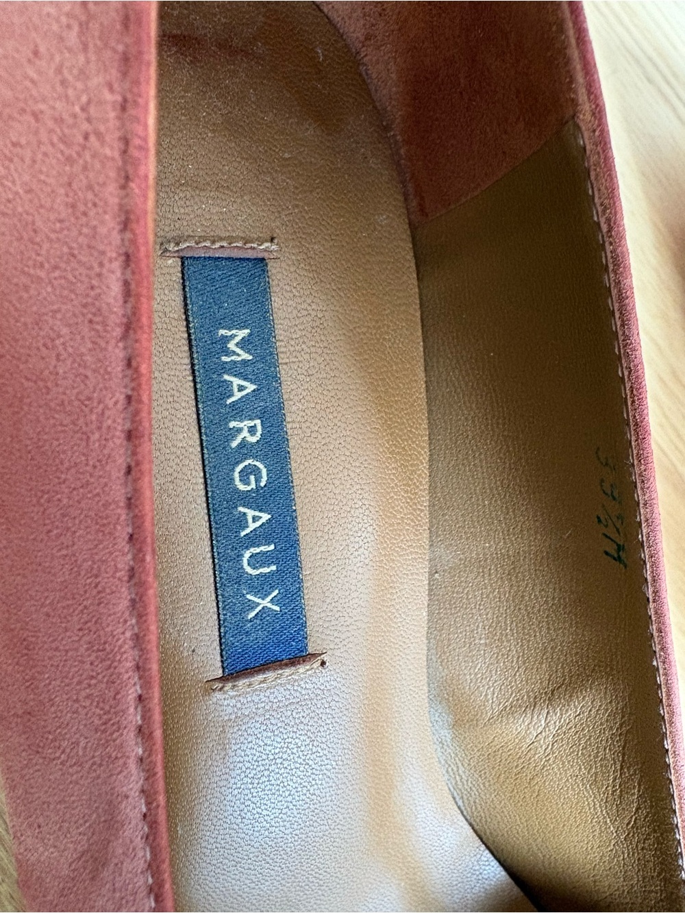 Margaux Suede Block Heel Pumps in Rose Pink - Picture 4 of 10